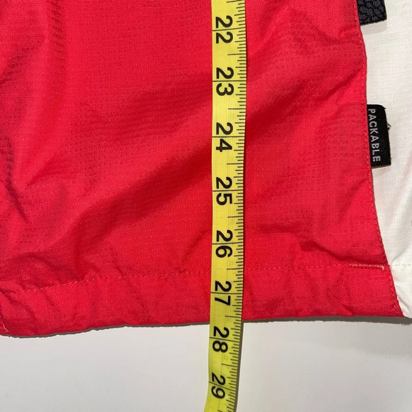 Columbia Peach & White Full Zip Windbreaker Hooded Jacket Medium Women’s - Picture 13 of 16